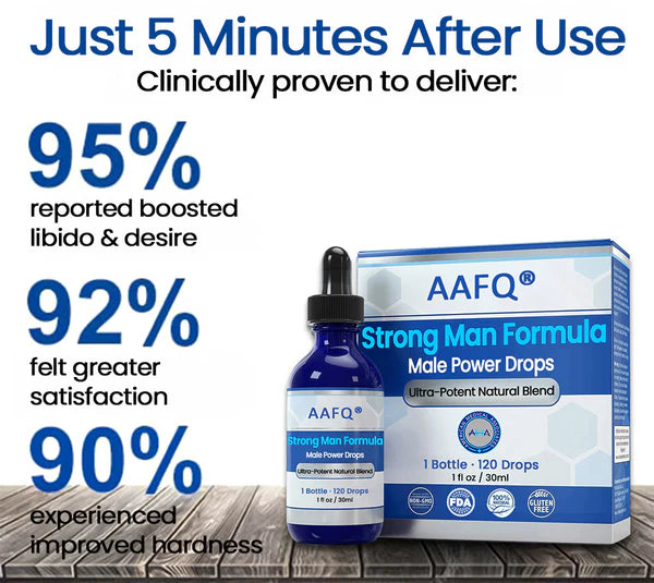 AAFQ® Male Power Drops – Get Harder, Last Longer