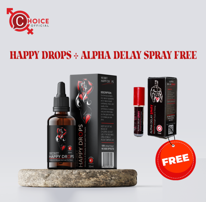 Happy Drops MoodEase Liquid + Free Delay Spray